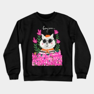 French cat Crewneck Sweatshirt